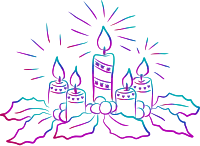 Christmas candles 3