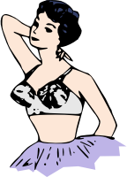 Lady in a Bra