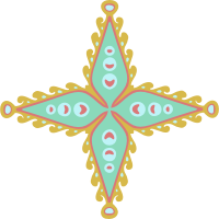 Ornamental star 55 (colour)
