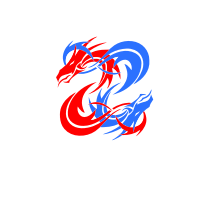 Tribal Dragon - Intertwined - no background