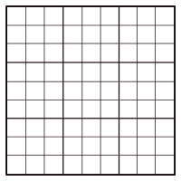 9x9 Empty Sudoku Grid