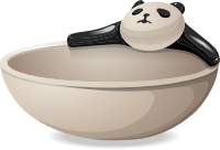 Panda bowl from Glitch