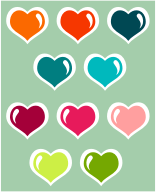 Colorful Hearts