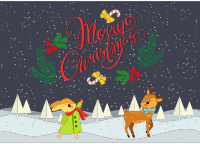 Anthropomorphic Merry Christmas
