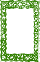 Green Ethnic Nature Frame
