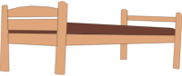 Plank bed