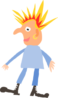 rough punk rocker
