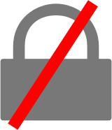 insecure connection icon