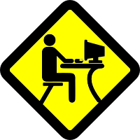 LAN-Party pictogram [Yellow]