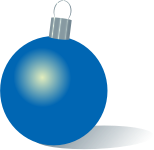 Blue Christmas ornament