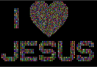 I Love Jesus 3 With Background