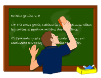 LEZIONE DI LATINO ALLA LAVAGNA
