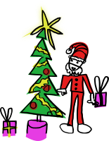 drawn christmas tree