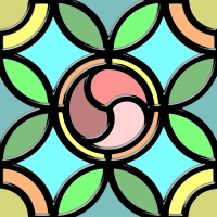 Lead glass tile