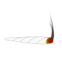 Animation of a Joint-Cannabis Weed