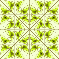 mirrored triangles tileable pattern - padrão ladrilhável de triângulos espelhados