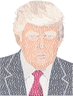 Donald Trump Portrait By Heblo Circles