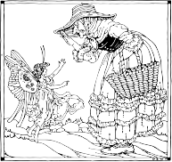old woman and a fairy