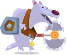 Game characters (Wolf) 