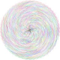 Vortex Line Art Prismatic No Background