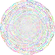 Elegant Fancy Vortex Prismatic No Background