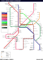 Kuala Lumpur/Selangor Rail Transit Map