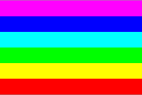 Rainbow Gradient with 6 colors, reverse order