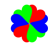 Flowerheart in RGB