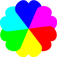  Flowerheart spectrum colors