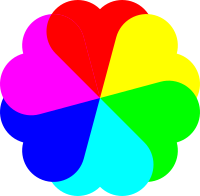 Flowerheart spectrum colors