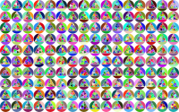 Prismatic Manuela's Triangle Background No Stroke