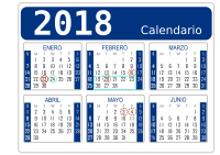 Calendar spanish 2018