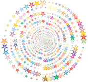 Stars Vortex Prismatic No Background