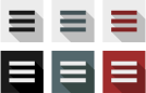 Menu buttons set