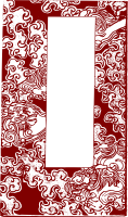 Red Asian Frame