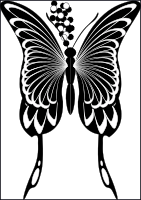 Silhouette, Black Swallowtail