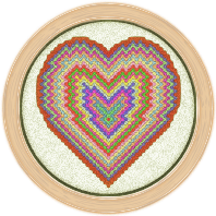 Stained Glass Heart Window