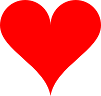 A heart with a deep gap