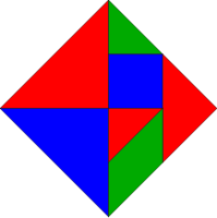 Tangram rectangle RGB colors
