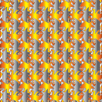 Seamless Lizards Tessellation Gold 2