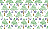 Tree and bird pattern (colour)