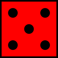 Red Die 5