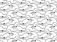 Flying swan pattern