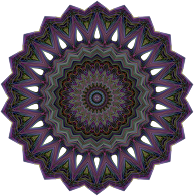 Geometric Line Art Mandala With Prismatic Technology