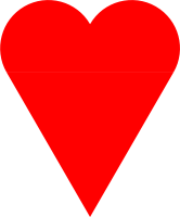 Heart 2 triangles+2 halfcircles