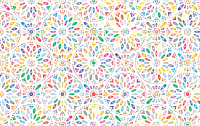 Prismatic Flowery Pattern No Background