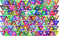 Prismatic Penrose Triangle Pattern