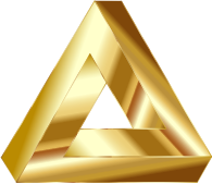 Gold Penrose Triangle