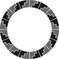 Vintage tile frame 2 (circle)