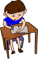 Kid In Classroom Color